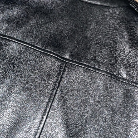 NWT H&M Genuine Leather Biker Jacket - Picture 8 of 8
